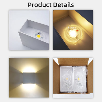 ✨ Modern LED Wall Sconce - Interior Wall Light 6W Up & Down for Living Room, Bedroom & Hallway