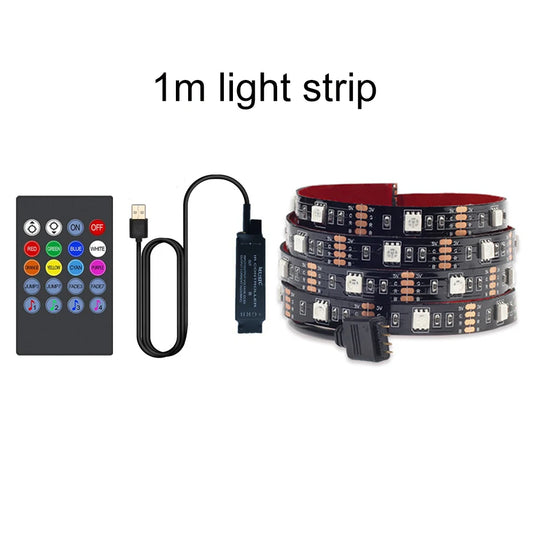 🎵 RGB LED TV Backlight - Smart LED Strip with USB Music Synchronization for TV, PC & Mirror (15 to 80 inches)