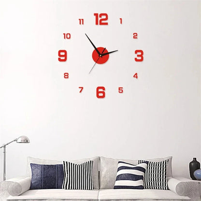 🕒 Luminous 3D LED Wall Clock - DIY Silent Digital Clock for Living Room, Bedroom & Modern Decoration