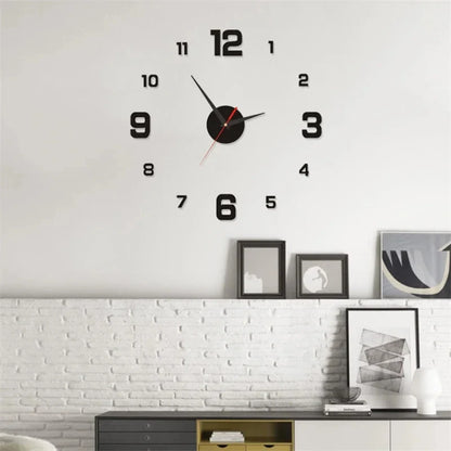 🕒 Luminous 3D LED Wall Clock - DIY Silent Digital Clock for Living Room, Bedroom & Modern Decoration