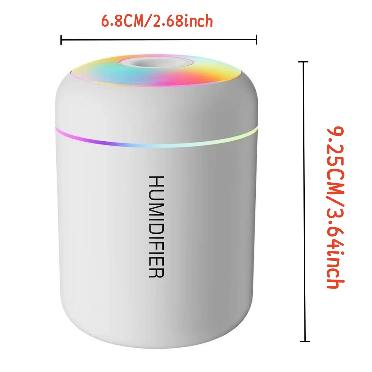 🌿 Mini Air Humidifier 180ML USB - Essential Oil Diffuser & Aromatherapy with LED Light for Home, Bedroom & Car