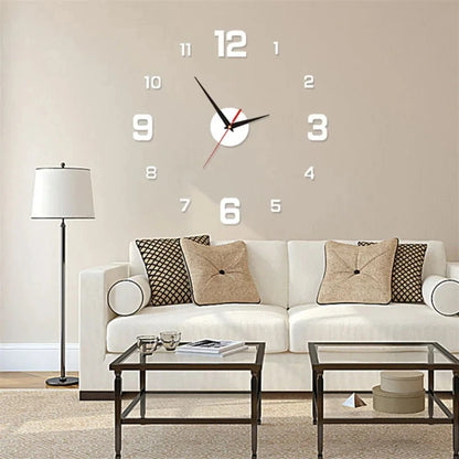 🕒 Luminous 3D LED Wall Clock - DIY Silent Digital Clock for Living Room, Bedroom & Modern Decoration