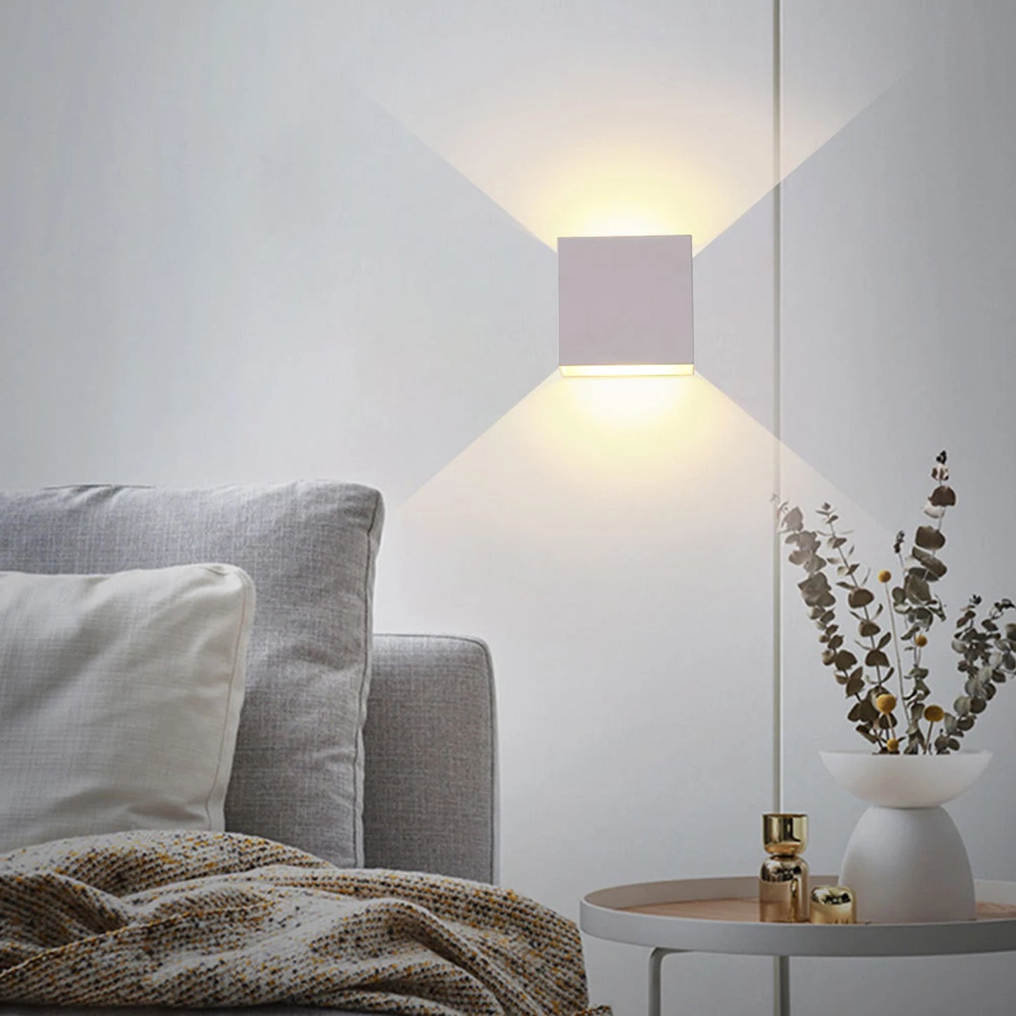 ✨ Modern LED Wall Sconce - Interior Wall Light 6W Up & Down for Living Room, Bedroom & Hallway
