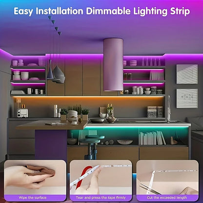 ⚡  LED Strip Lights - Smart Lighting for Bedroom & Modern Decoration with APP Control (20M to 40M)